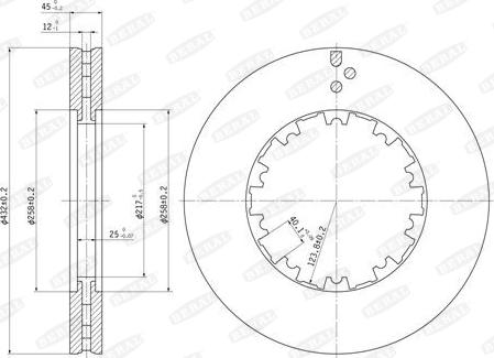 Beral BCR225A - Brake Disc www.parts5.com