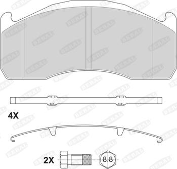 Beral BCV29151TK - Set placute frana,frana disc www.parts5.com