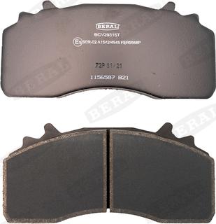 Beral BCV29315T - Komplet zavornih oblog, ploscne (kolutne) zavore www.parts5.com