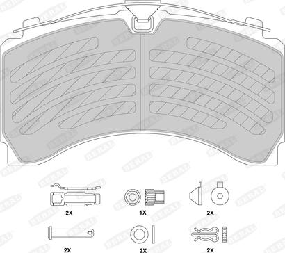 Beral BCV29244TK - Set placute frana,frana disc www.parts5.com