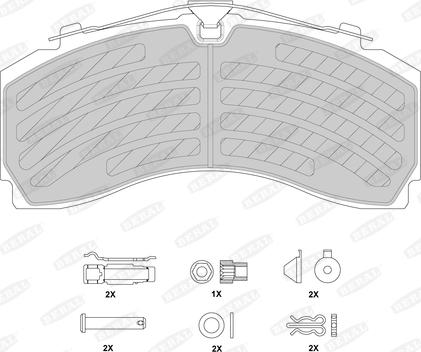 Beral BCV29246TK - Комплект спирачно феродо, дискови спирачки www.parts5.com