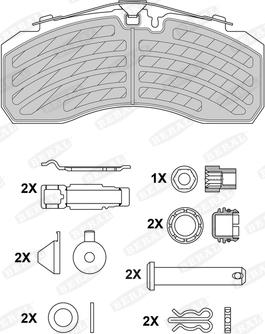 Beral BCV29253BK - Komplet kočnih obloga, disk kočnica www.parts5.com