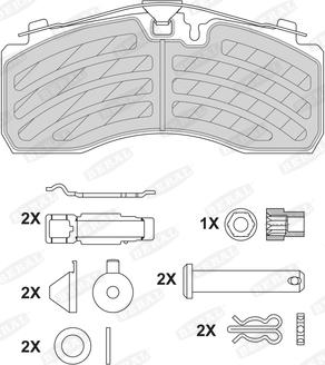 Beral BCV29257TK - Komplet pločica, disk-kočnica www.parts5.com