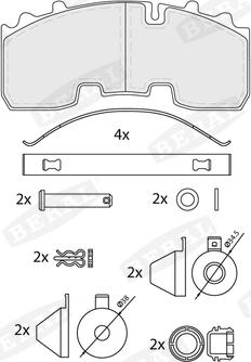 Beral BCV29265TK - Brake Pad Set, disc brake parts5.com