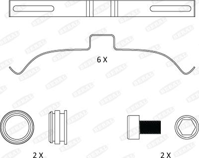 Beral FAC175 - Kit de accesorios, pastillas de frenos www.parts5.com