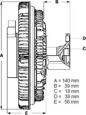 BorgWarner (BERU) LK001 - Spojka ventilátora chladenia www.parts5.com