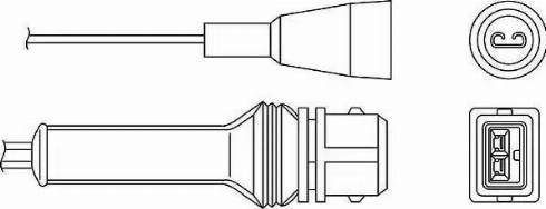 BorgWarner (BERU) OZH044 - Lambda-sonda www.parts5.com