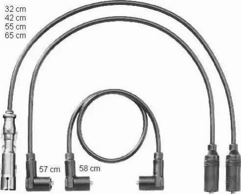 BorgWarner (BERU) ZEF1180 - Ignition Cable Kit www.parts5.com