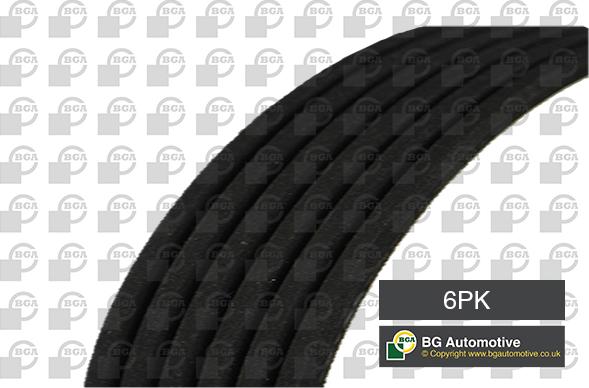 BGA 6PK1165 - V-Ribbed Belt parts5.com