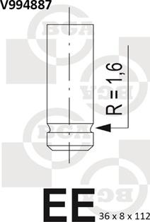 BGA V994887 - Kipufogószelep www.parts5.com