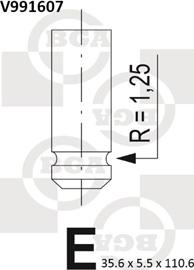 BGA V991607 - Válvula de admisión www.parts5.com