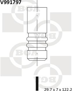 BGA V991797 - Válvula de admisión www.parts5.com