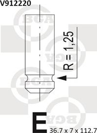 BGA V912220 - Zawór dolotowy www.parts5.com