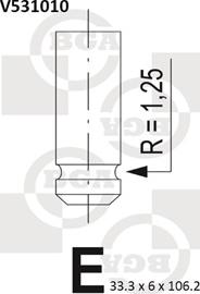 BGA V531010 - Inlet Valve parts5.com