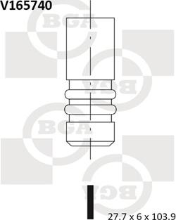 BGA V165740 - Впускной клапан www.parts5.com