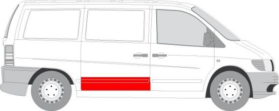 BLIC 6508-01-3541150P - Interior Door Panel www.parts5.com