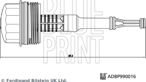 Blue Print ADBP990016 - Cap, oil filter housing www.parts5.com