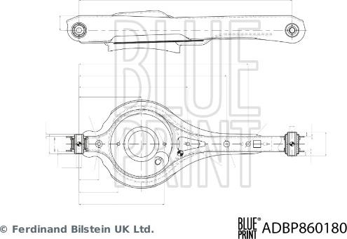 Blue Print ADBP860180 - Barra oscilante, suspensión de ruedas www.parts5.com