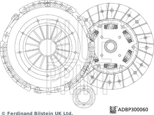 Blue Print ADBP300060 - Debriyaj seti www.parts5.com