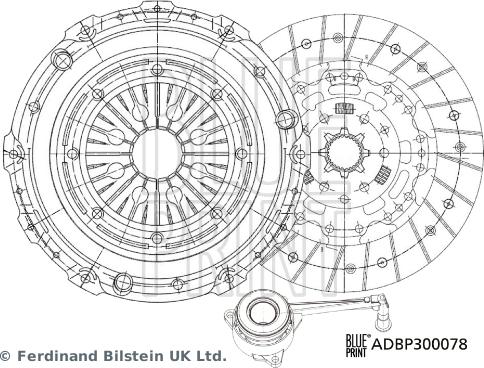 Blue Print ADBP300078 - Kupplungssatz www.parts5.com