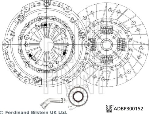 Blue Print ADBP300152 - Kupplungssatz www.parts5.com