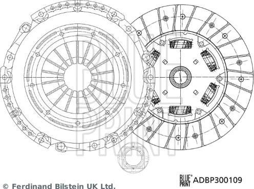 Blue Print ADBP300109 - Debriyaj seti www.parts5.com