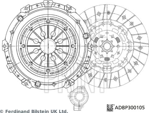 Blue Print ADBP300105 - Clutch Kit www.parts5.com