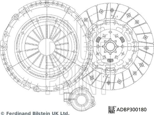 Blue Print ADBP300180 - Clutch Kit www.parts5.com