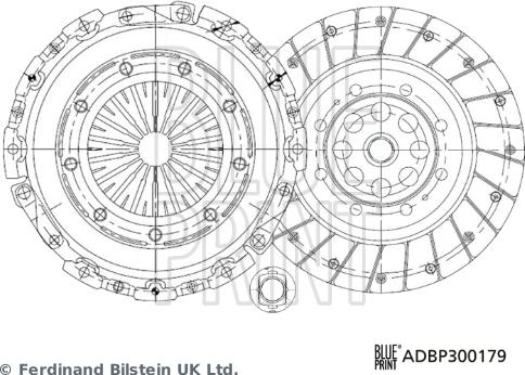 Blue Print ADBP300179 - Debriyaj seti www.parts5.com