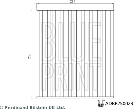 Blue Print ADBP250023 - Filter, Innenraumluft www.parts5.com