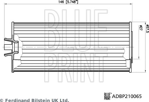 Blue Print ADBP210065 - Oil Filter parts5.com