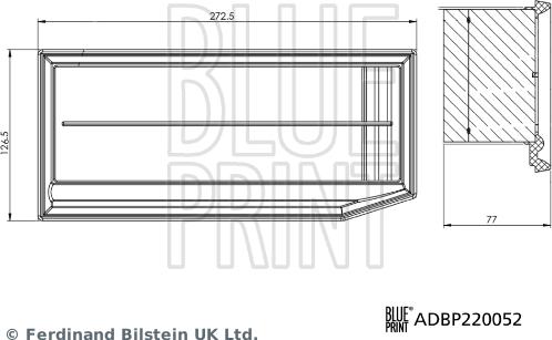 Blue Print ADBP220052 - Air Filter www.parts5.com