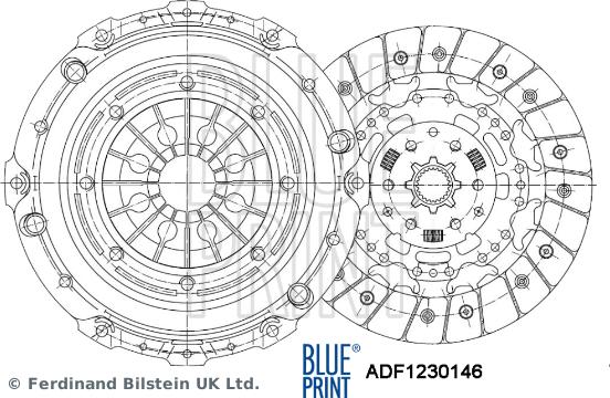 Blue Print ADF1230146 - Set ambreiaj parts5.com