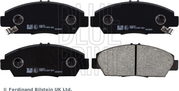 Blue Print ADH24248 - Brake Pad Set, disc brake www.parts5.com