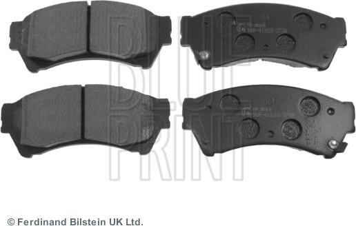 Blue Print ADM54296 - Brake Pad Set, disc brake www.parts5.com