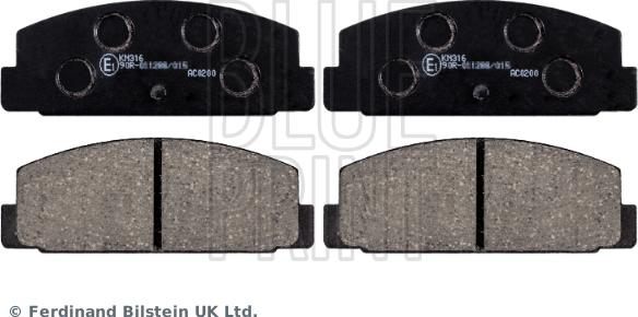 Blue Print ADM54248 - Brake Pad Set, disc brake www.parts5.com