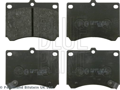 Blue Print ADM54227 - Тормозные колодки, дисковые, комплект www.parts5.com