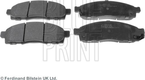 Blue Print ADN142161 - Тормозные колодки, дисковые, комплект www.parts5.com