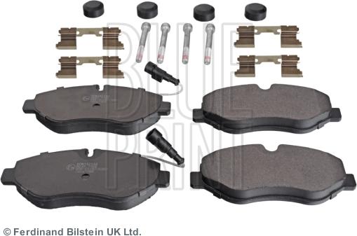 Blue Print ADN142133 - Тормозные колодки, дисковые, комплект www.parts5.com