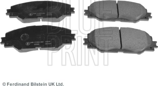 Blue Print ADT342162 - Комплект спирачно феродо, дискови спирачки www.parts5.com