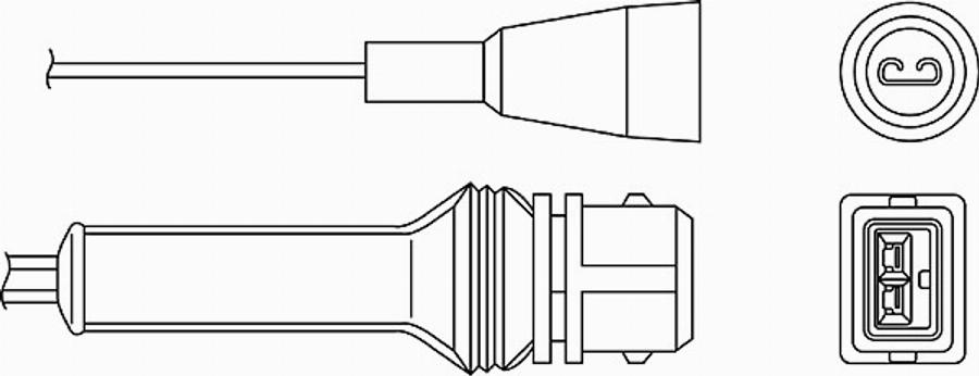 BorgWarner (BERU) 0 824 010 048 - Lambda-sonda www.parts5.com