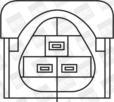 BorgWarner (BERU) ZS324 - Zapalovací cívka www.parts5.com