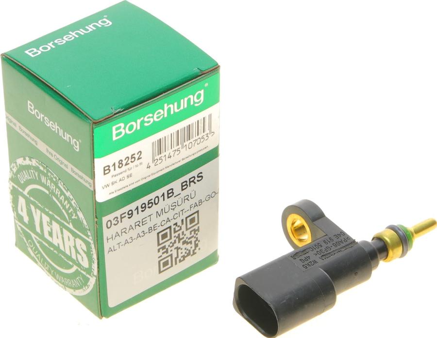 Borsehung B18252 - Senzor, temperatura rashladne tečnosti www.parts5.com