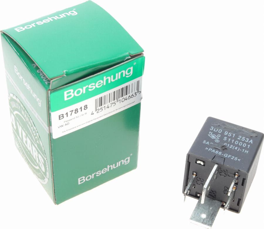 Borsehung B17818 - Relé multifunción www.parts5.com