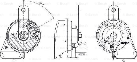 SHUGUANG 330951113A - Fanfare Horn www.parts5.com