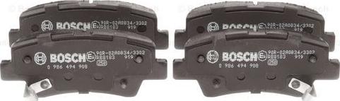 BOSCH 0 986 494 908 - Set placute frana,frana disc www.parts5.com