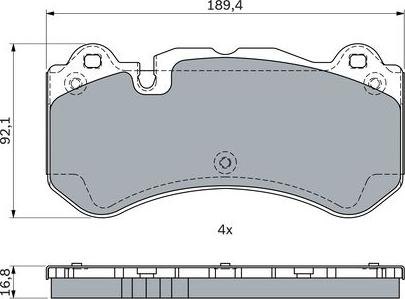 BOSCH 0 986 494 970 - Set placute frana,frana disc www.parts5.com