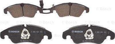 BOSCH 0 986 494 456 - Brake Pad Set, disc brake www.parts5.com