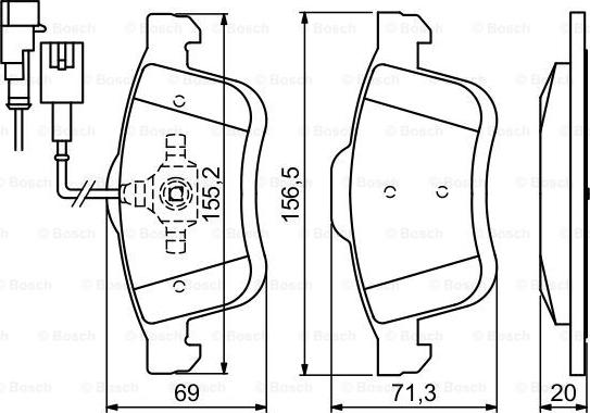 BOSCH 0 986 494 453 - Set placute frana,frana disc www.parts5.com