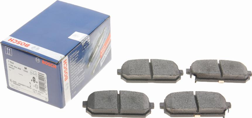 BOSCH 0 986 494 400 - Sada brzdových destiček, kotoučová brzda www.parts5.com